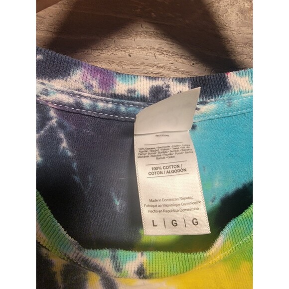 Cedar Point T-Shirt Y2K Snoopy Woodstock Tie Dye Vintage Sz L Color Tone - Picture 5 of 5